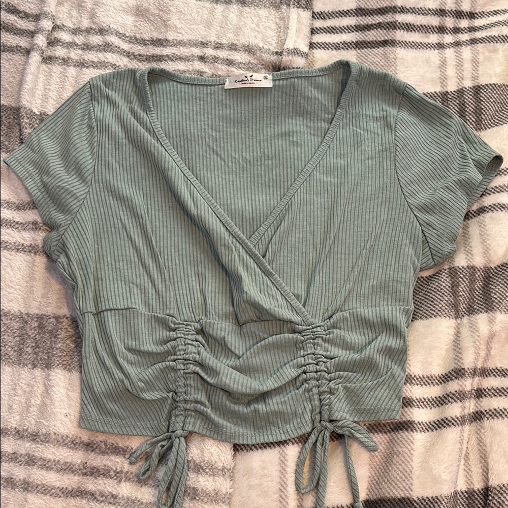 Vibrant Green Crop Top Essential